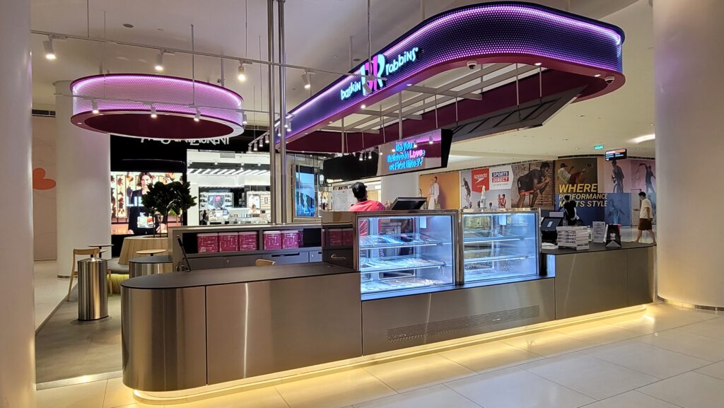 Baskin Robbins custom retail metalwork